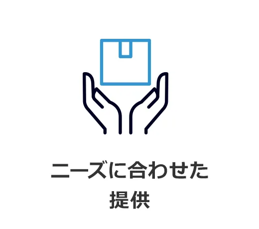 ニーズに合わせた提供